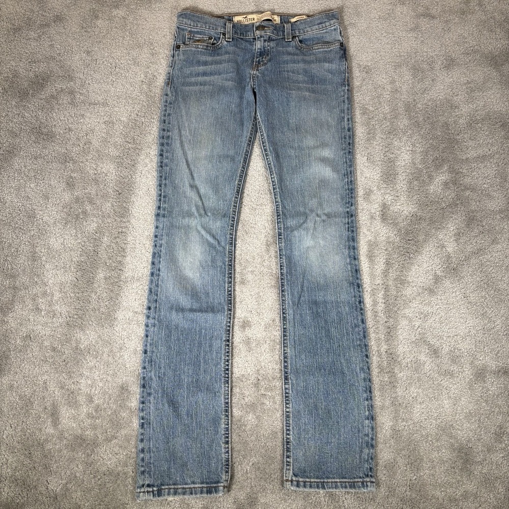 Vintage Hollister Jeans Women Size 5 Laguna Skinny Light Blue‎ Denim Stretch Y2K